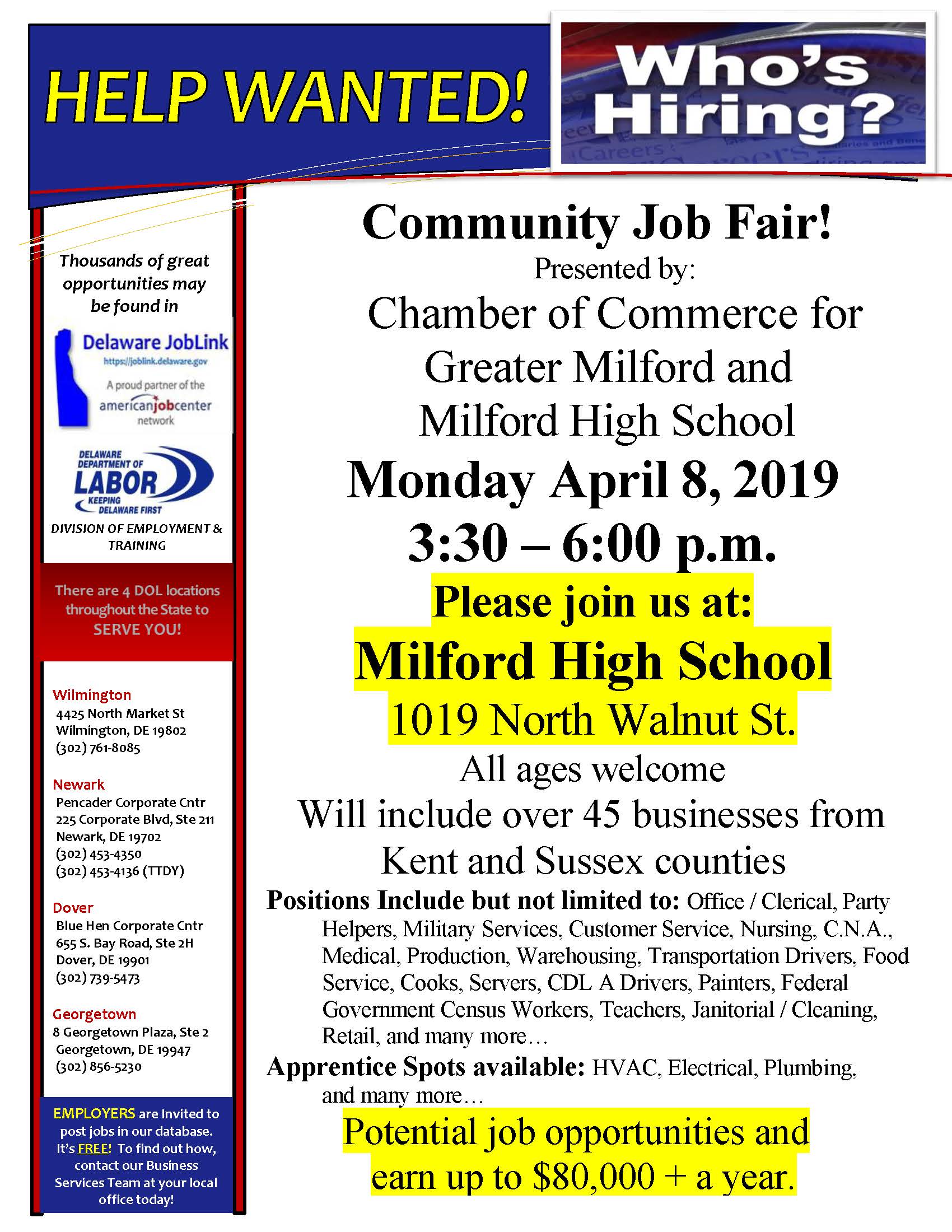 Milford Job Fair 2019